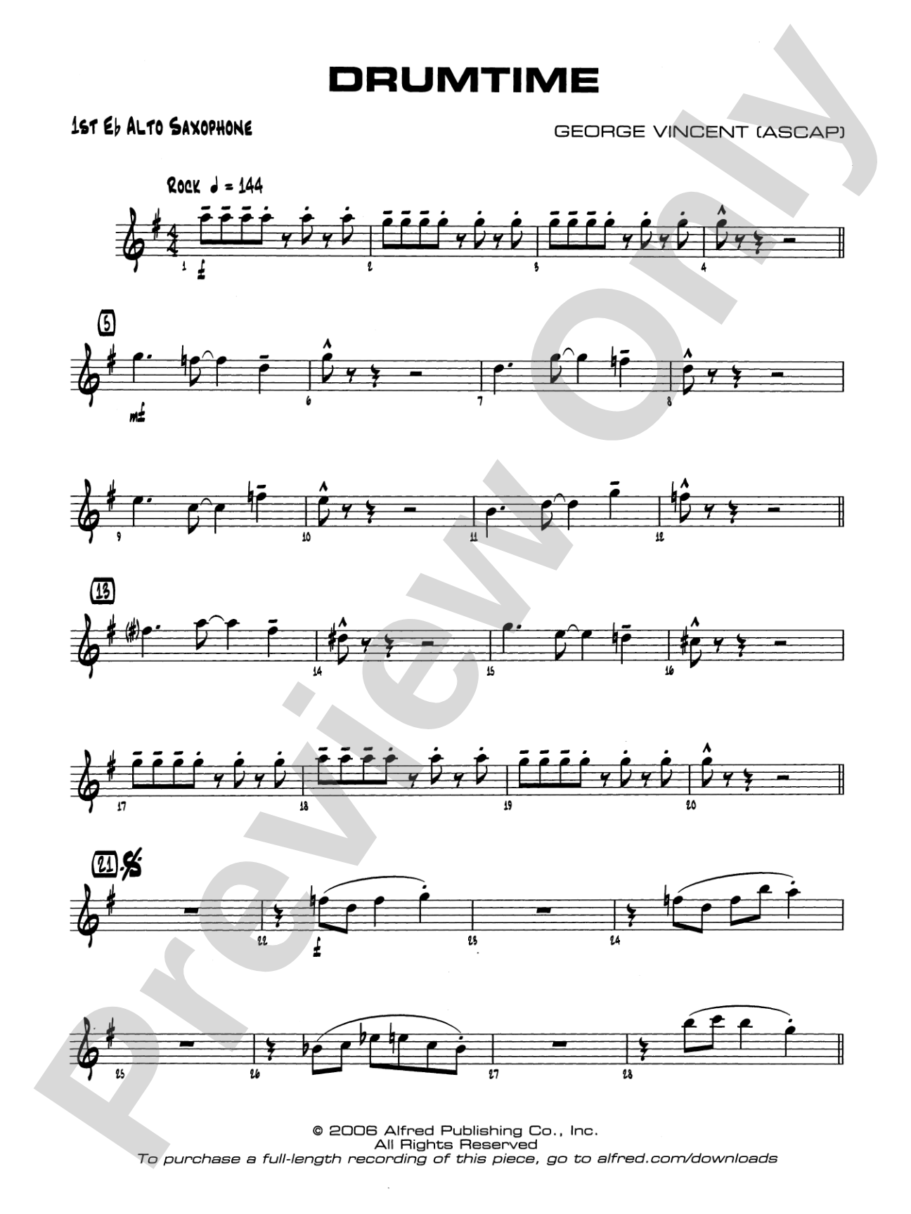 Drumtime: E-flat Alto Saxophone