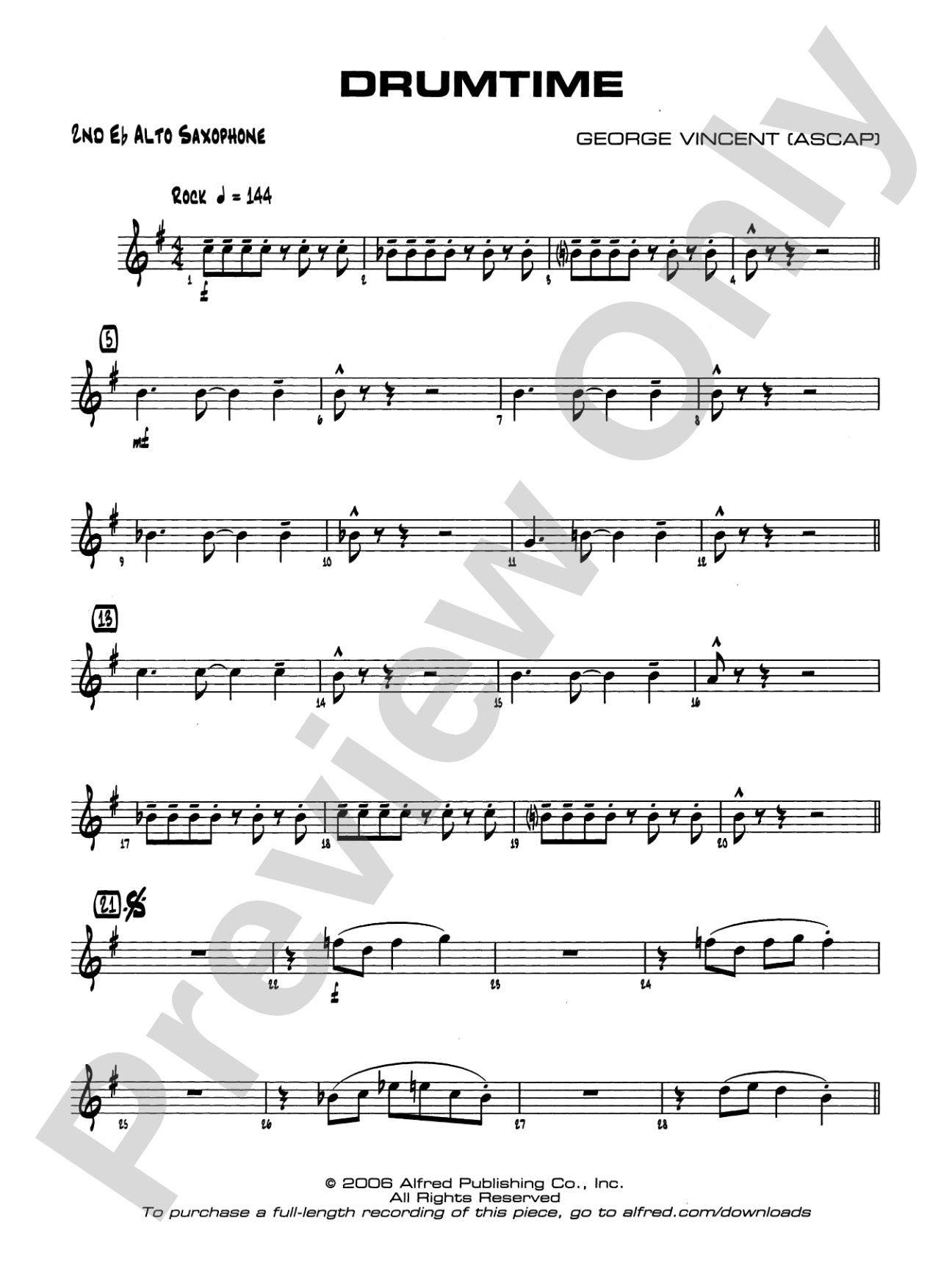 Drumtime: 2nd E-flat Alto Saxophone