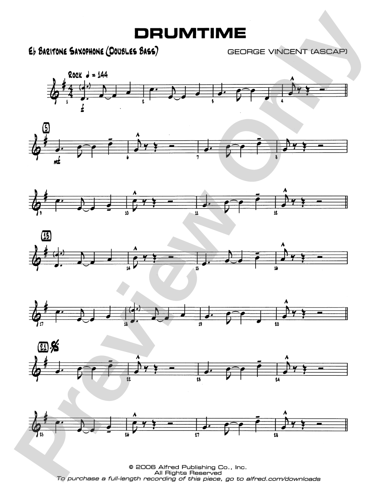 Drumtime: E-flat Baritone Saxophone