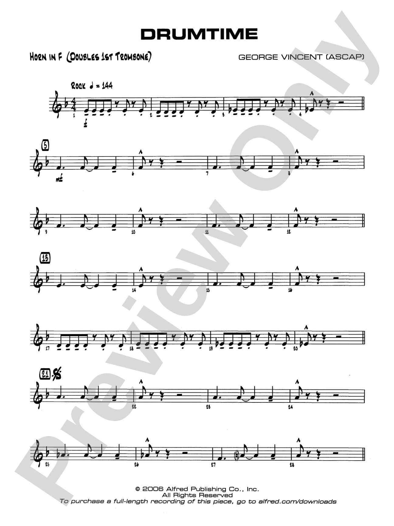 Drumtime: 1st F Horn