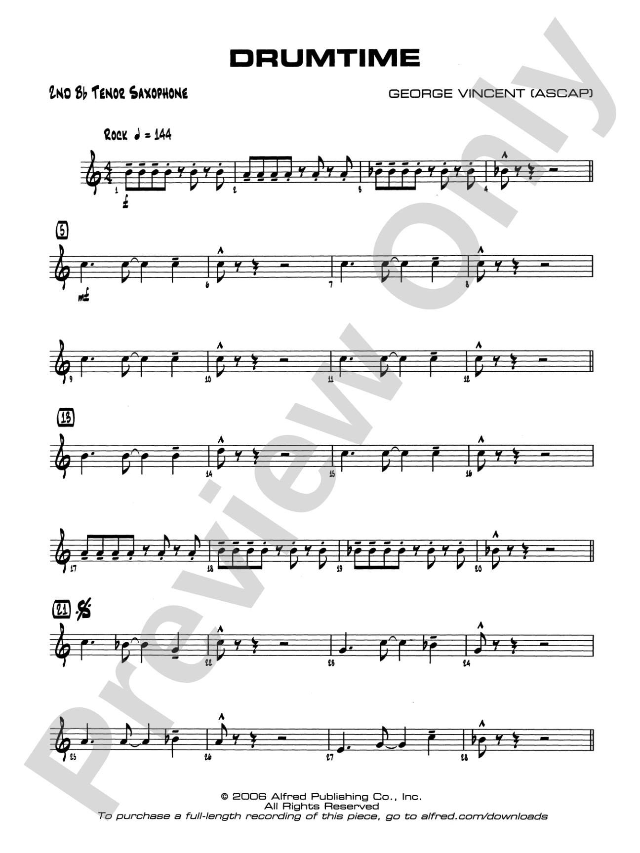 Drumtime: 2nd B-flat Tenor Saxophone