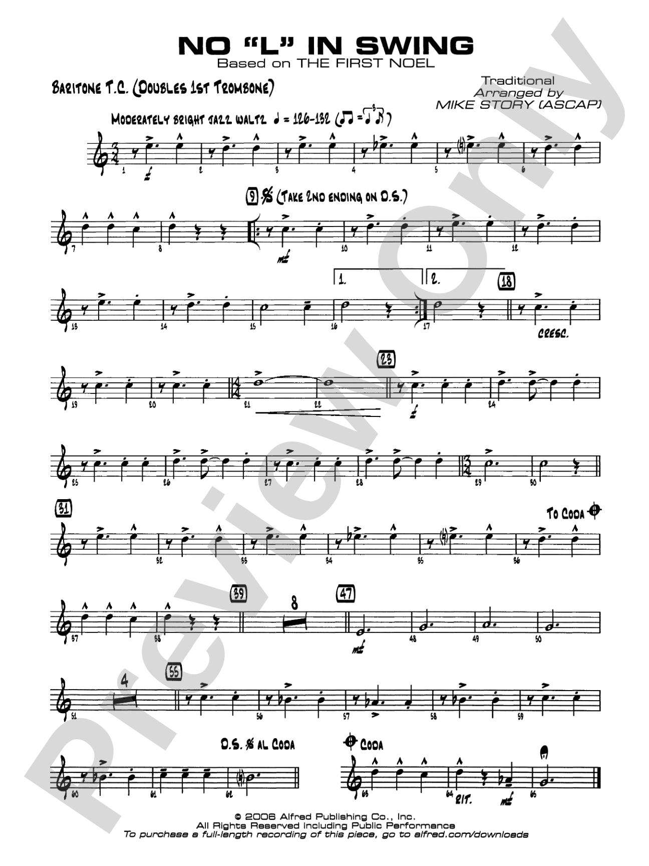 No "L" in Swing: Baritone T.C.