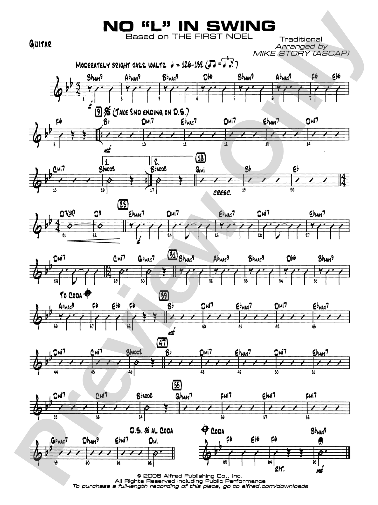 No "L" in Swing: Guitar
