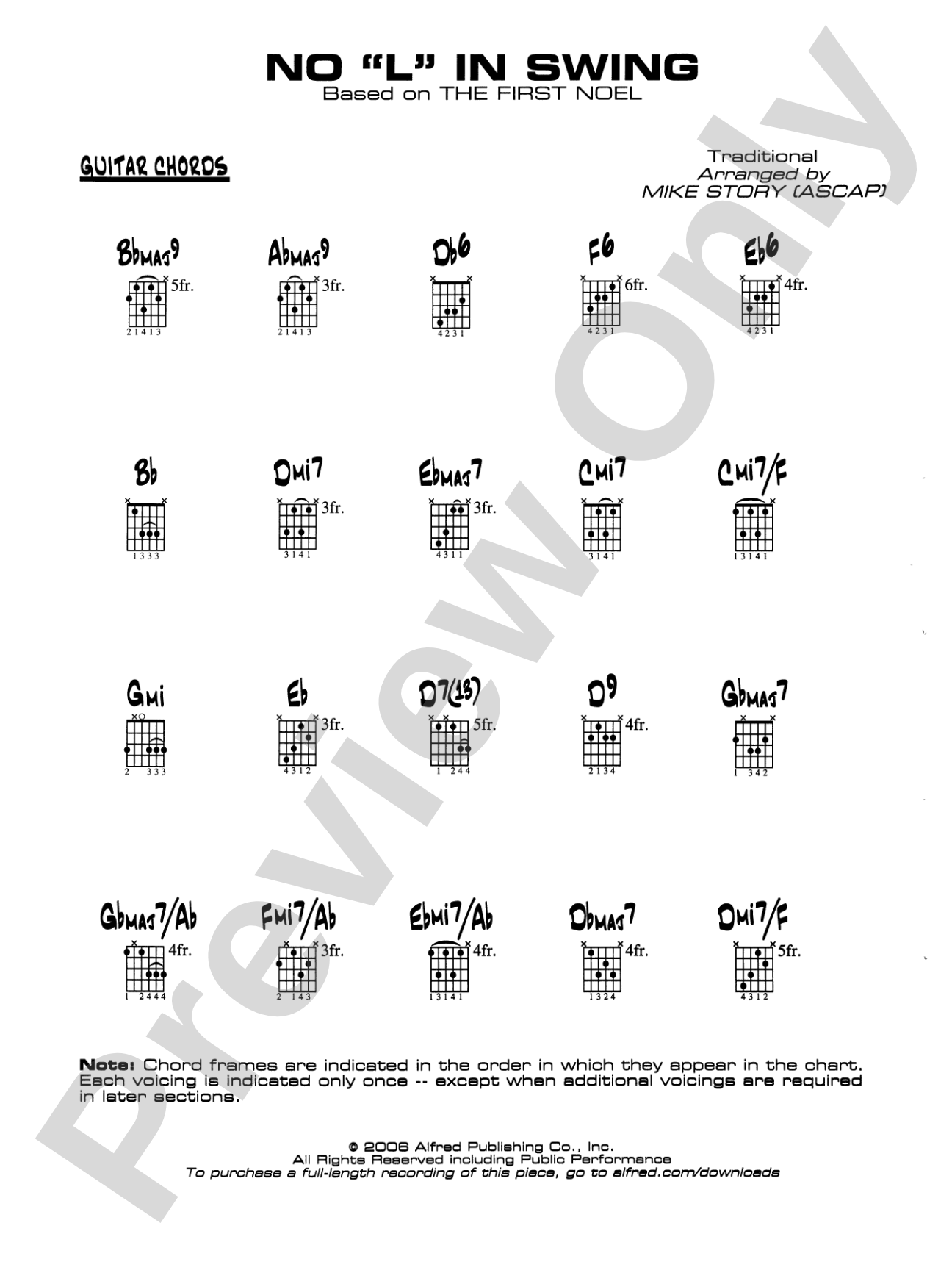 No "L" in Swing: Guitar Chords