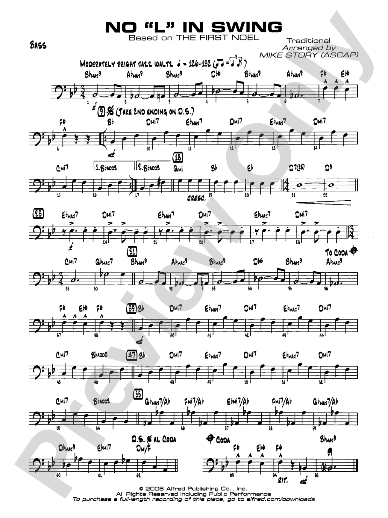 No "L" in Swing: String Bass