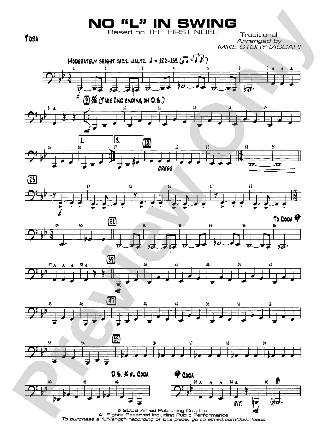 No "L" in Swing: Tuba