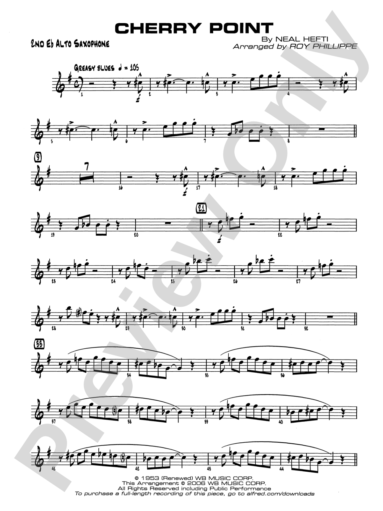 Cherry Point: 2nd E-flat Alto Saxophone