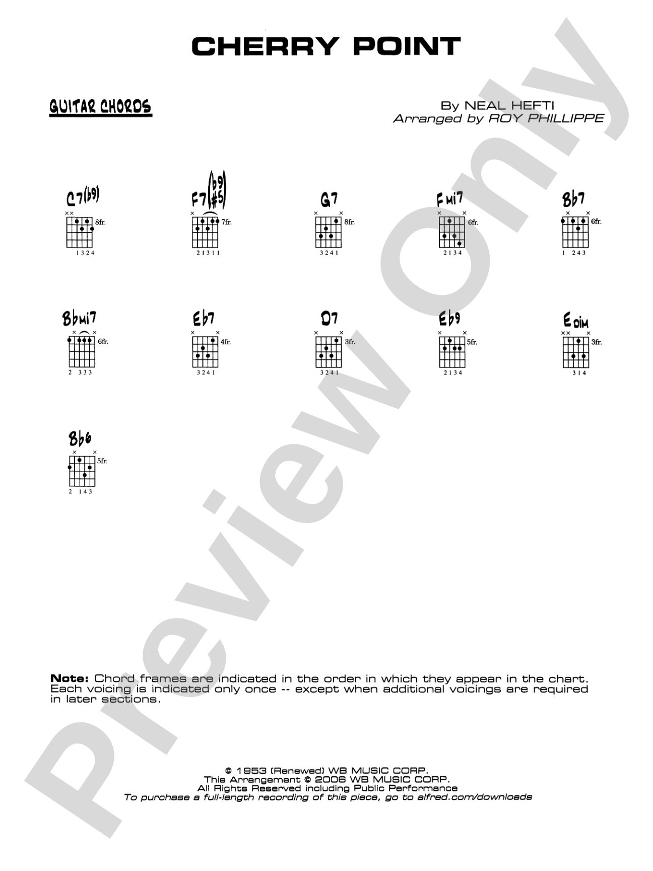 Cherry Point: Guitar Chords