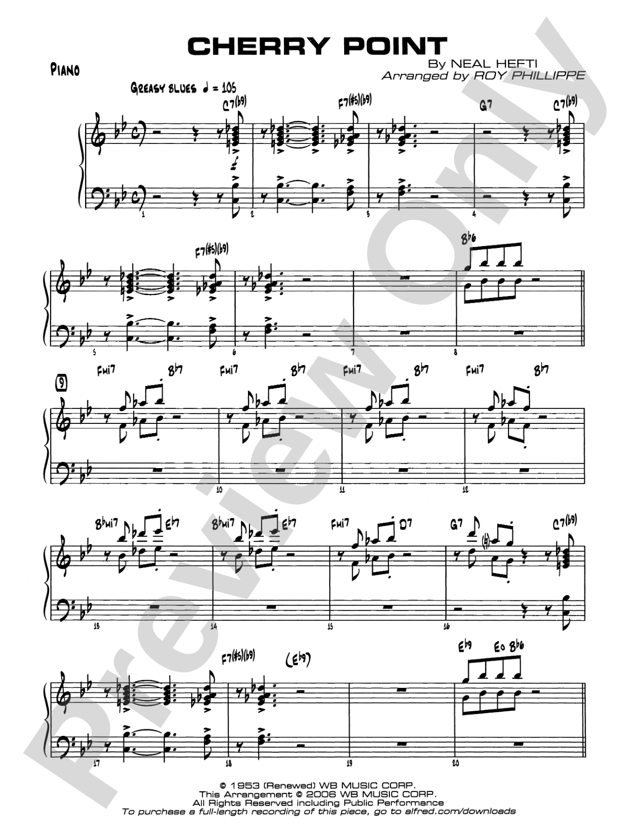 Cherry Point: Piano Accompaniment