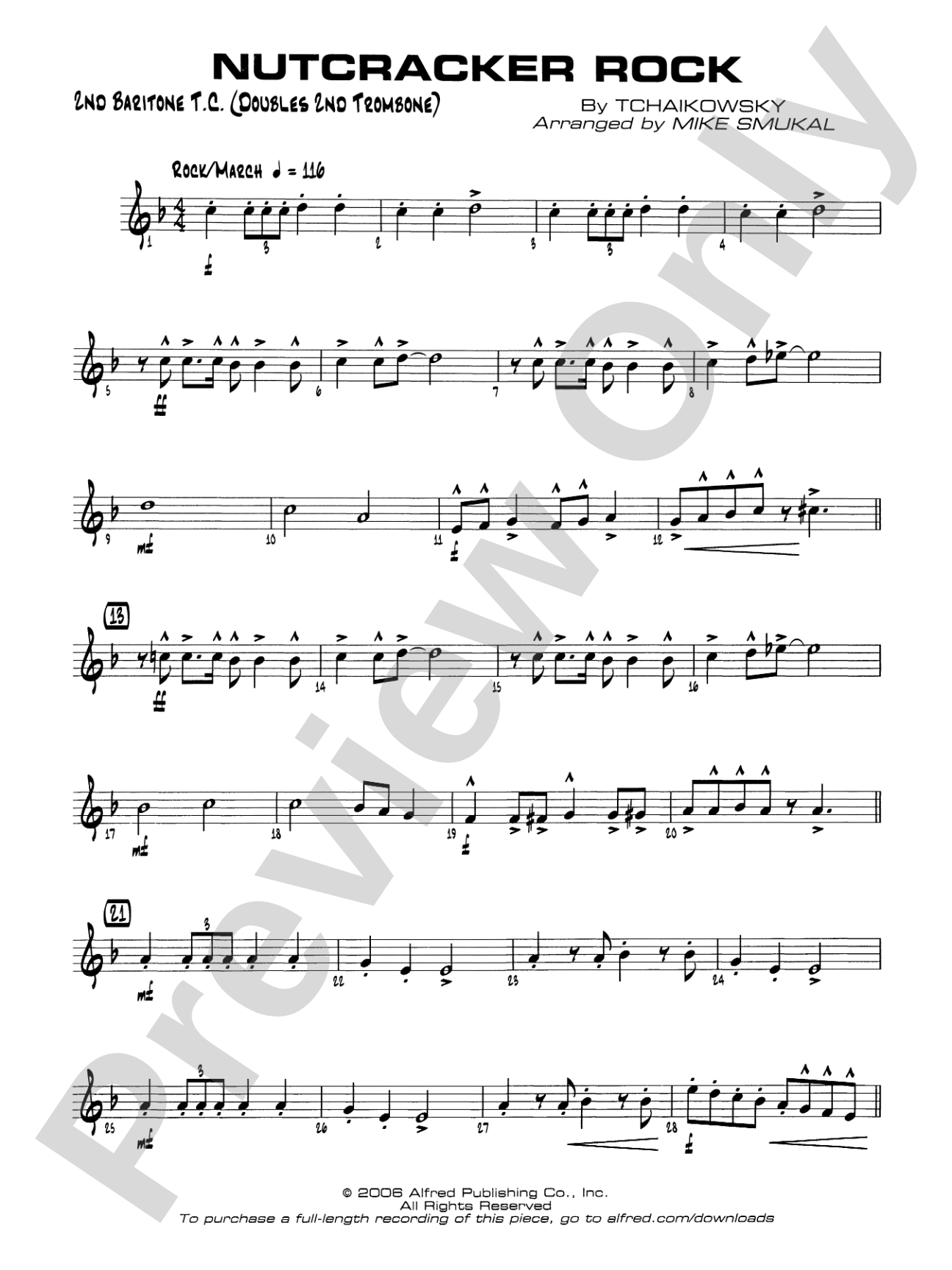 Nutcracker Rock: 2nd Baritone T.C.