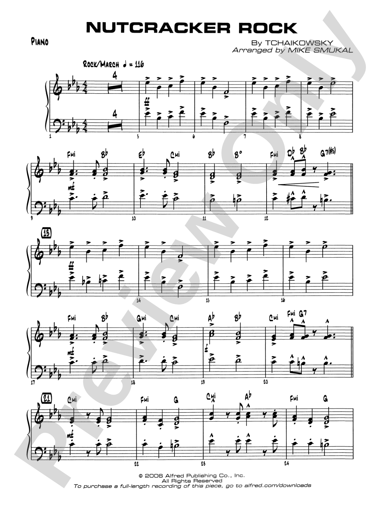 Nutcracker Rock: Piano Accompaniment