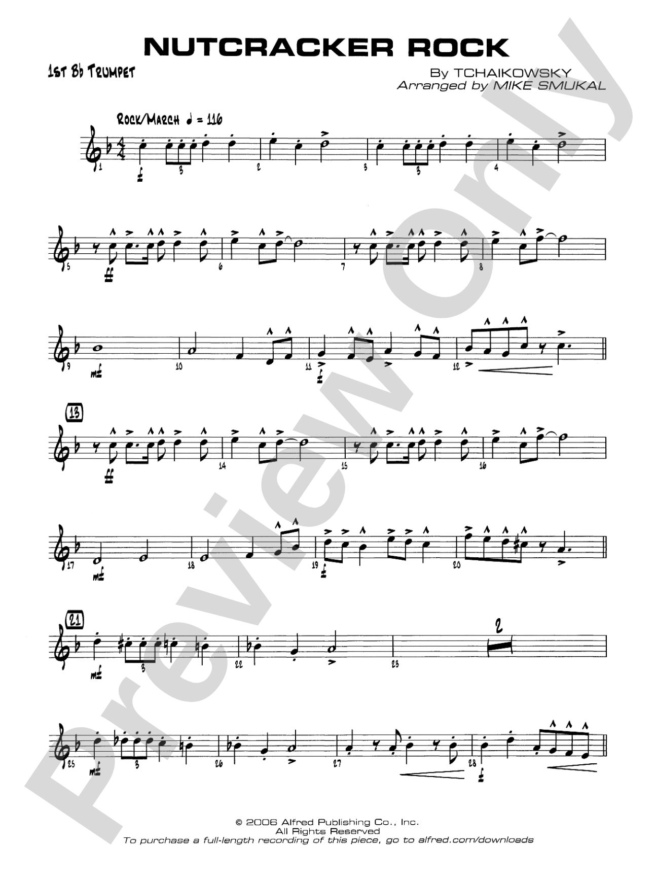 Nutcracker Rock: 1st B-flat Trumpet