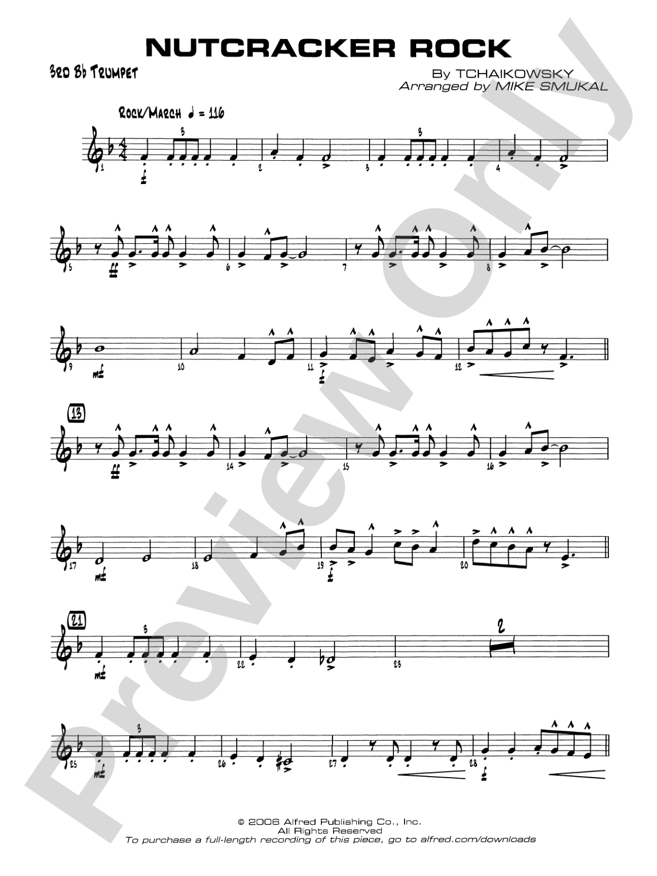 Nutcracker Rock: 3rd B-flat Trumpet