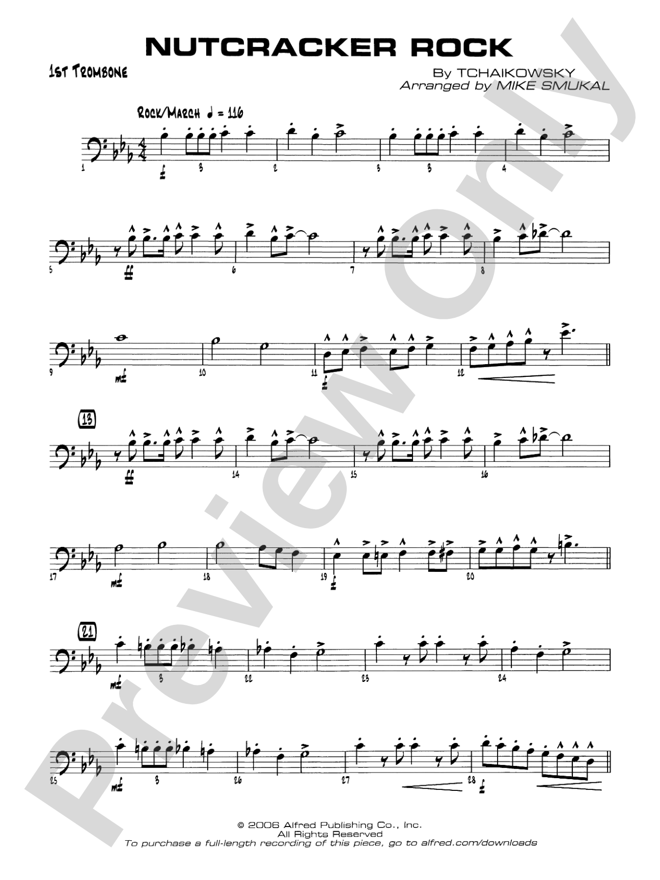Nutcracker Rock: 1st Trombone