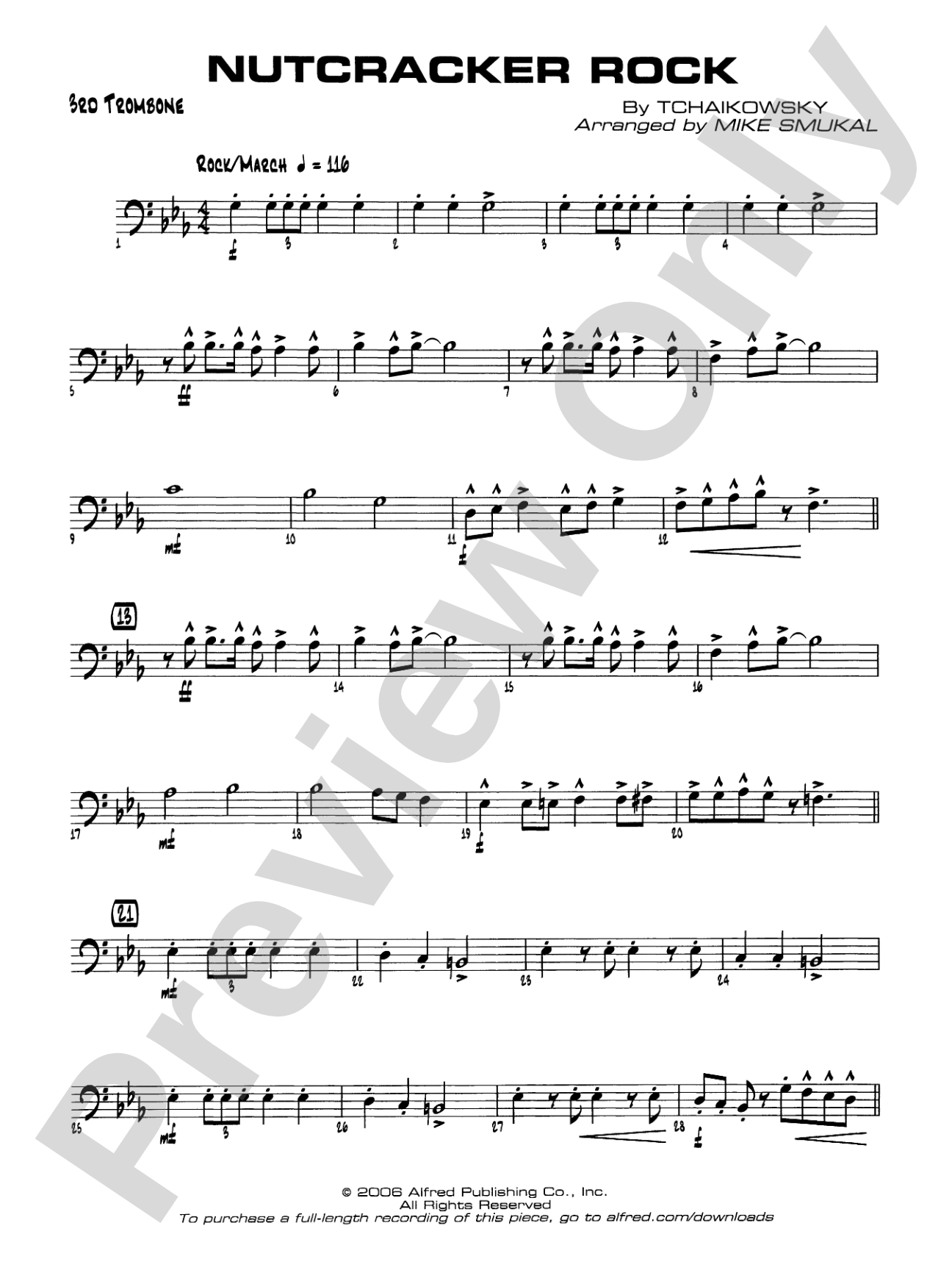 Nutcracker Rock: 3rd Trombone