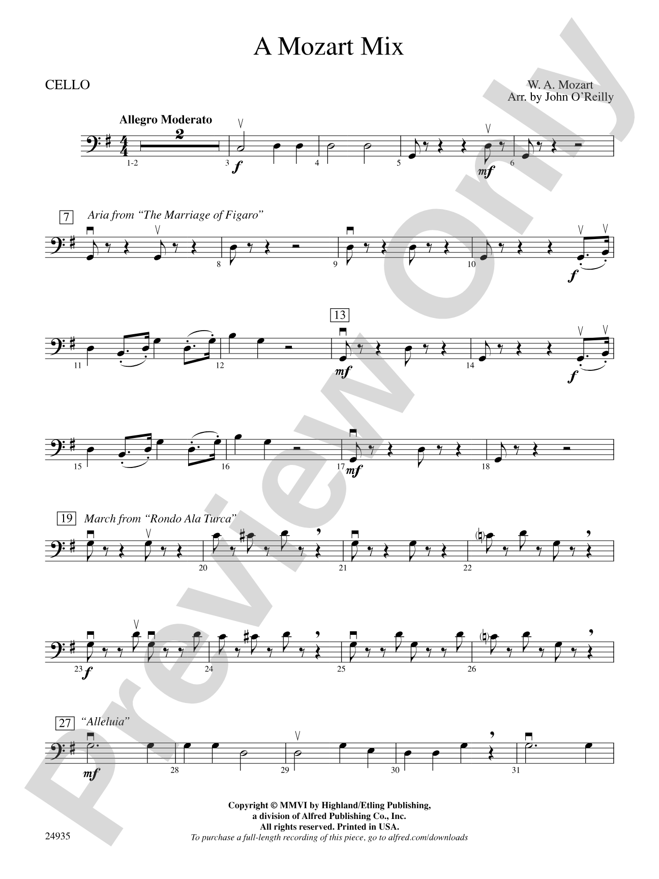 A Mozart Mix: Cello