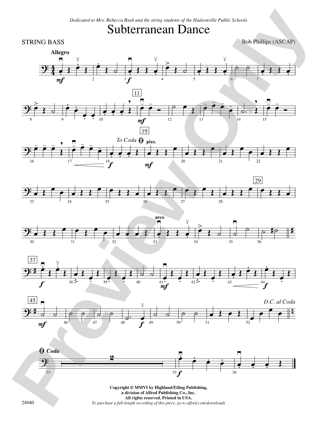 Subterranean Dance: String Bass