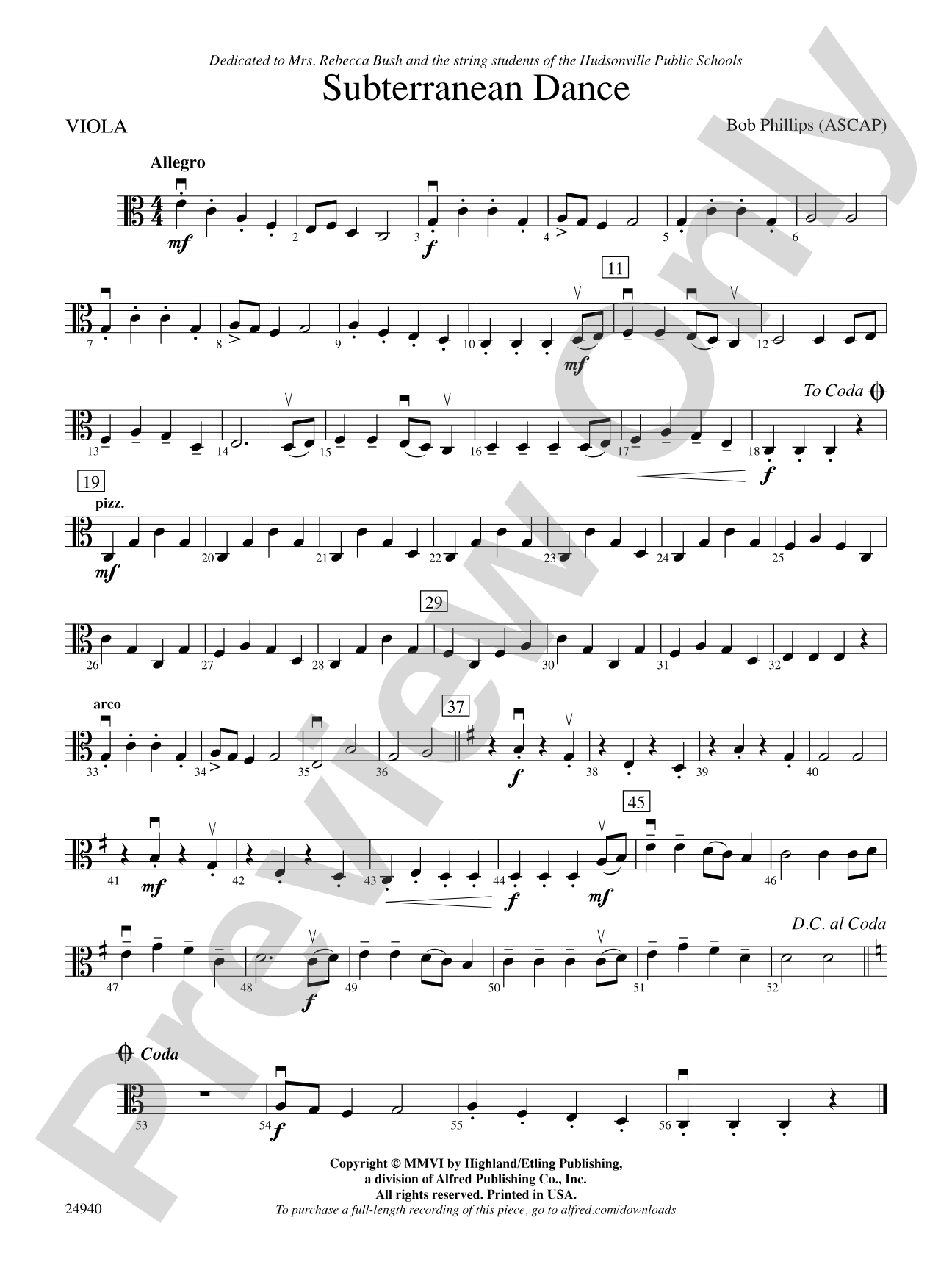 Subterranean Dance: Viola