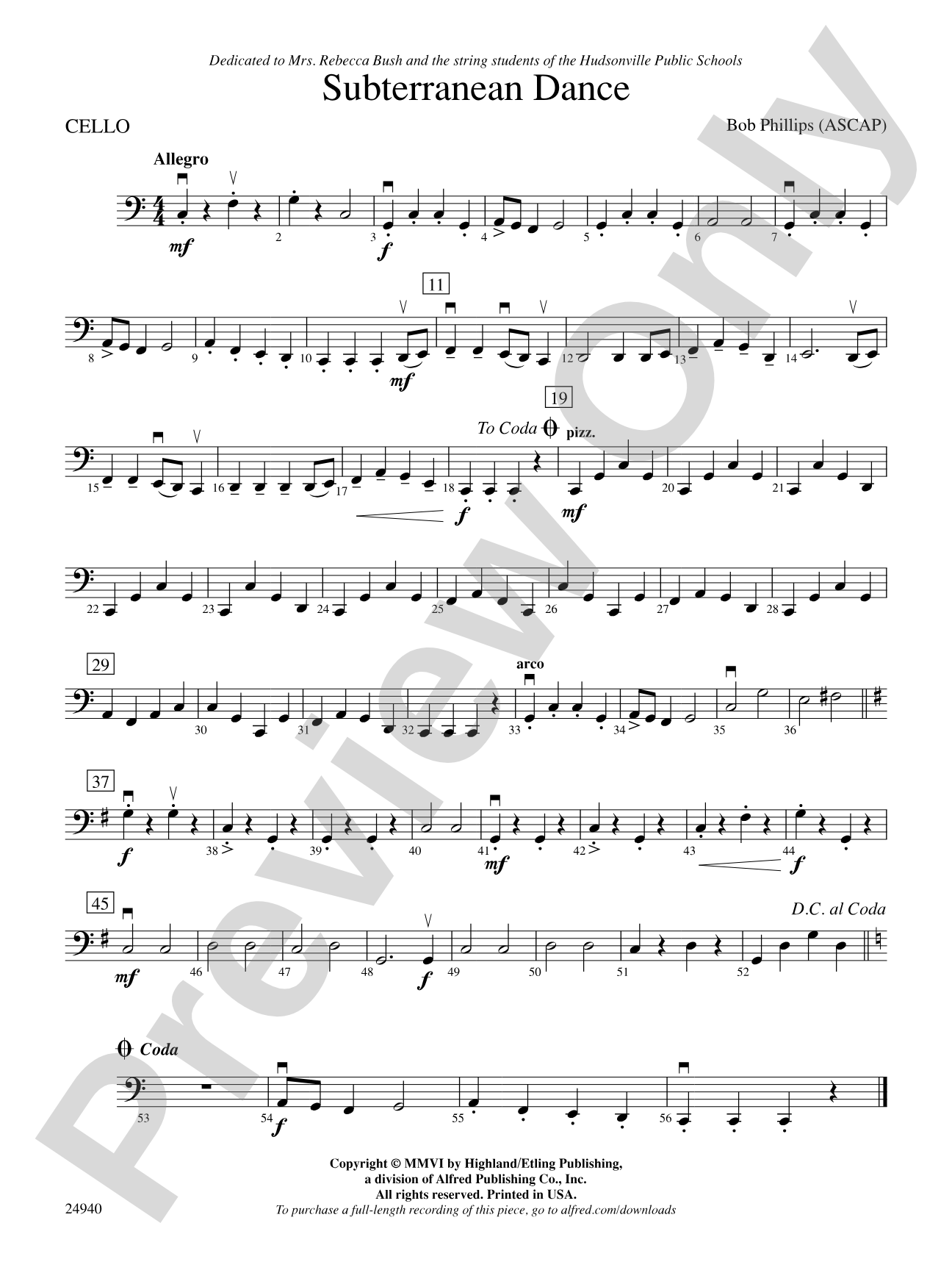 Subterranean Dance: Cello