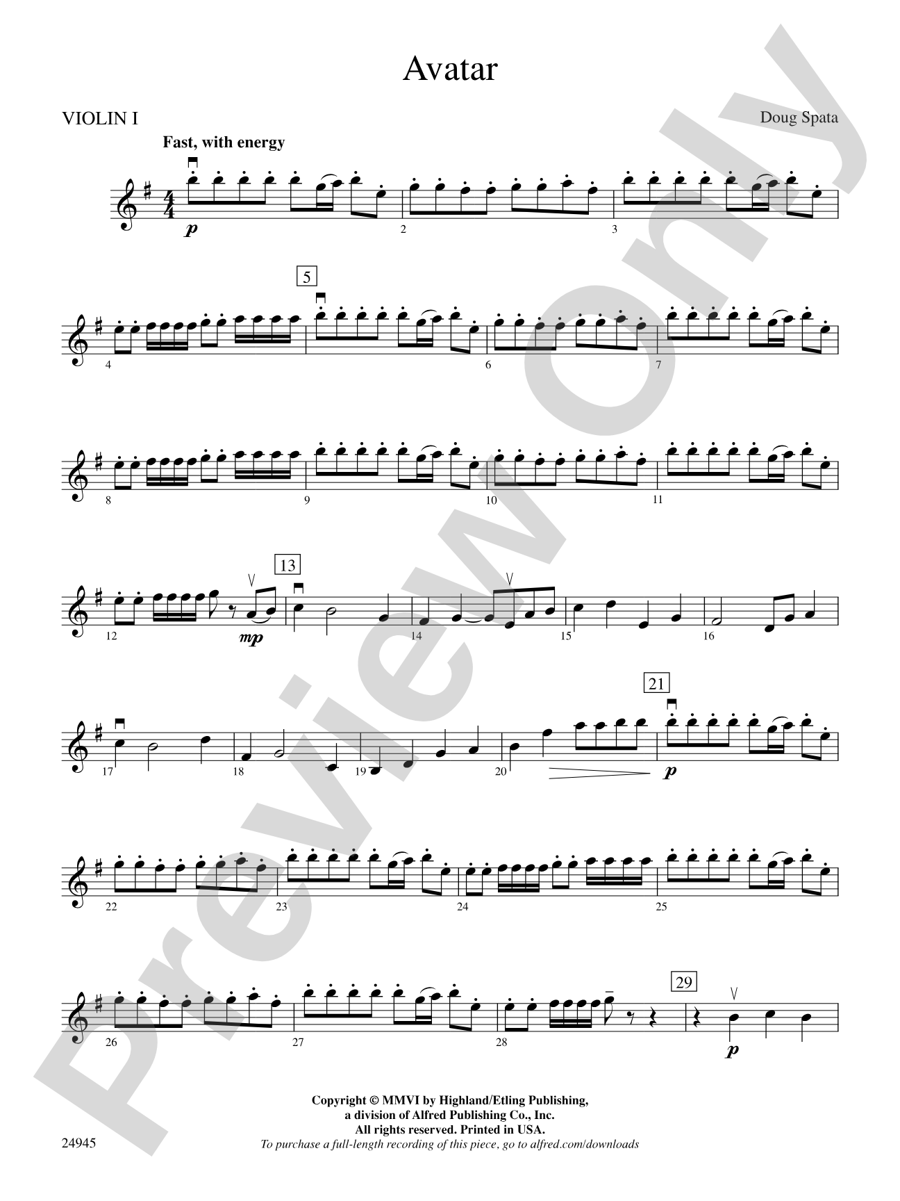 Avatar: 1st Violin