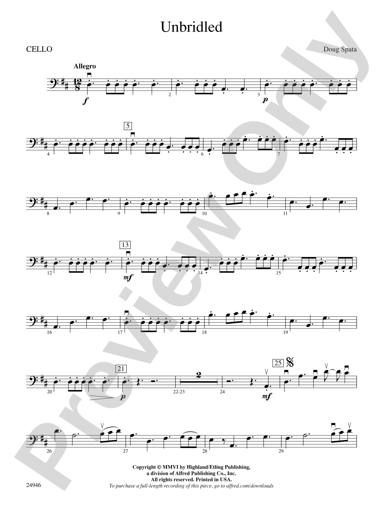 Unbridled: Cello