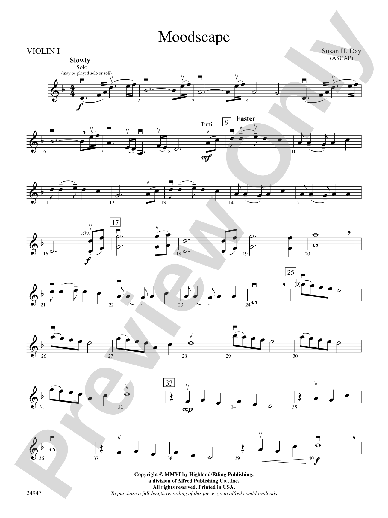 Moodscape: 1st Violin