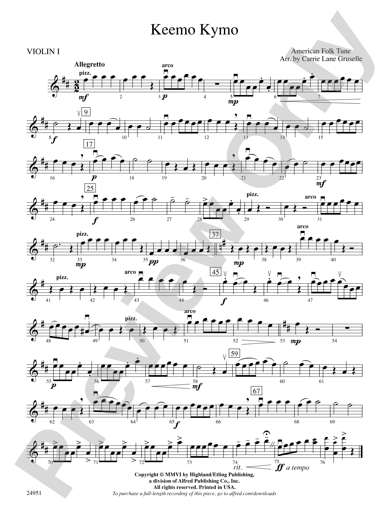 Keemo Kymo: 1st Violin