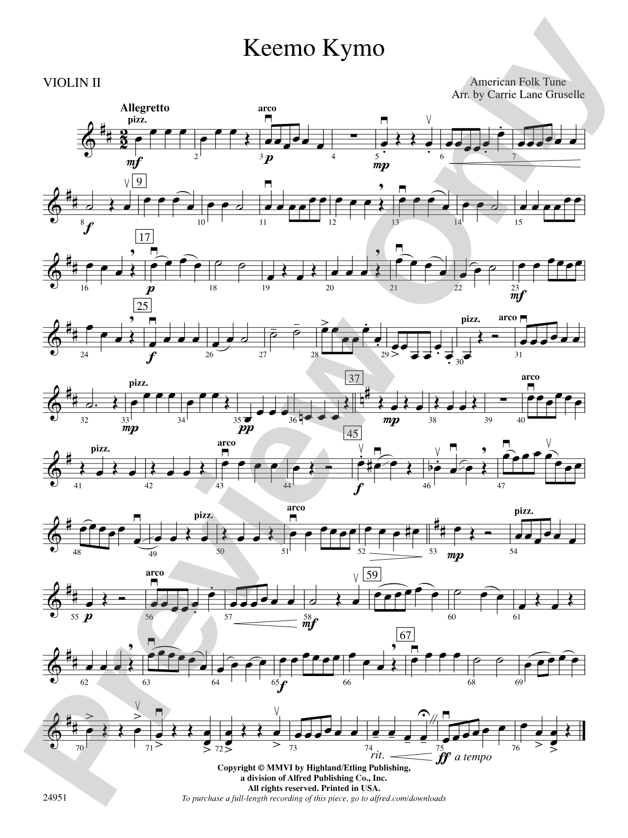 Keemo Kymo: 2nd Violin