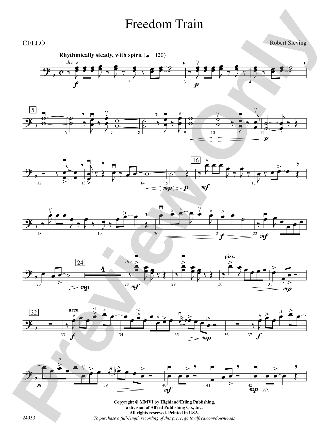 Freedom Train: Cello