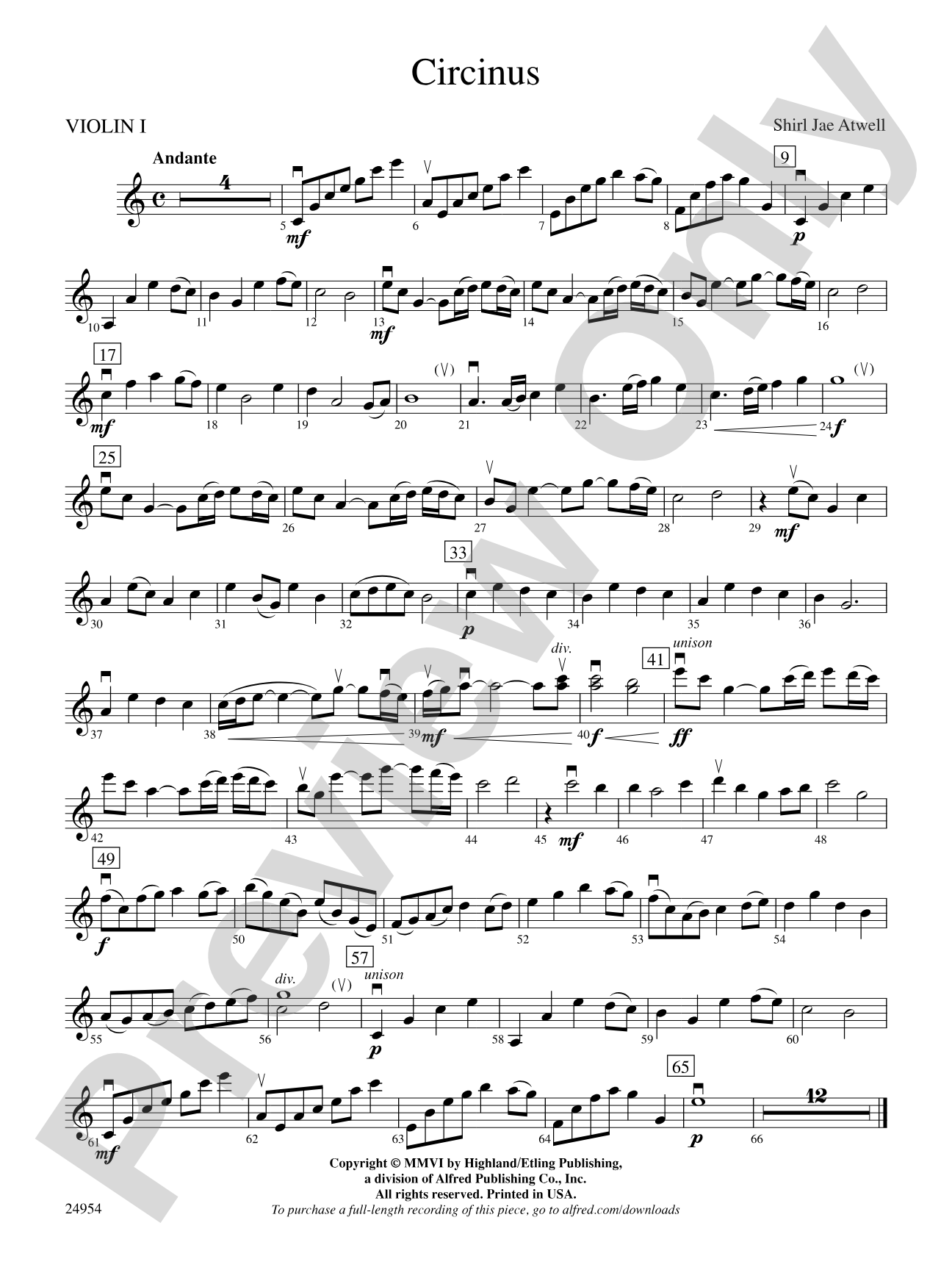 Circinus: 1st Violin