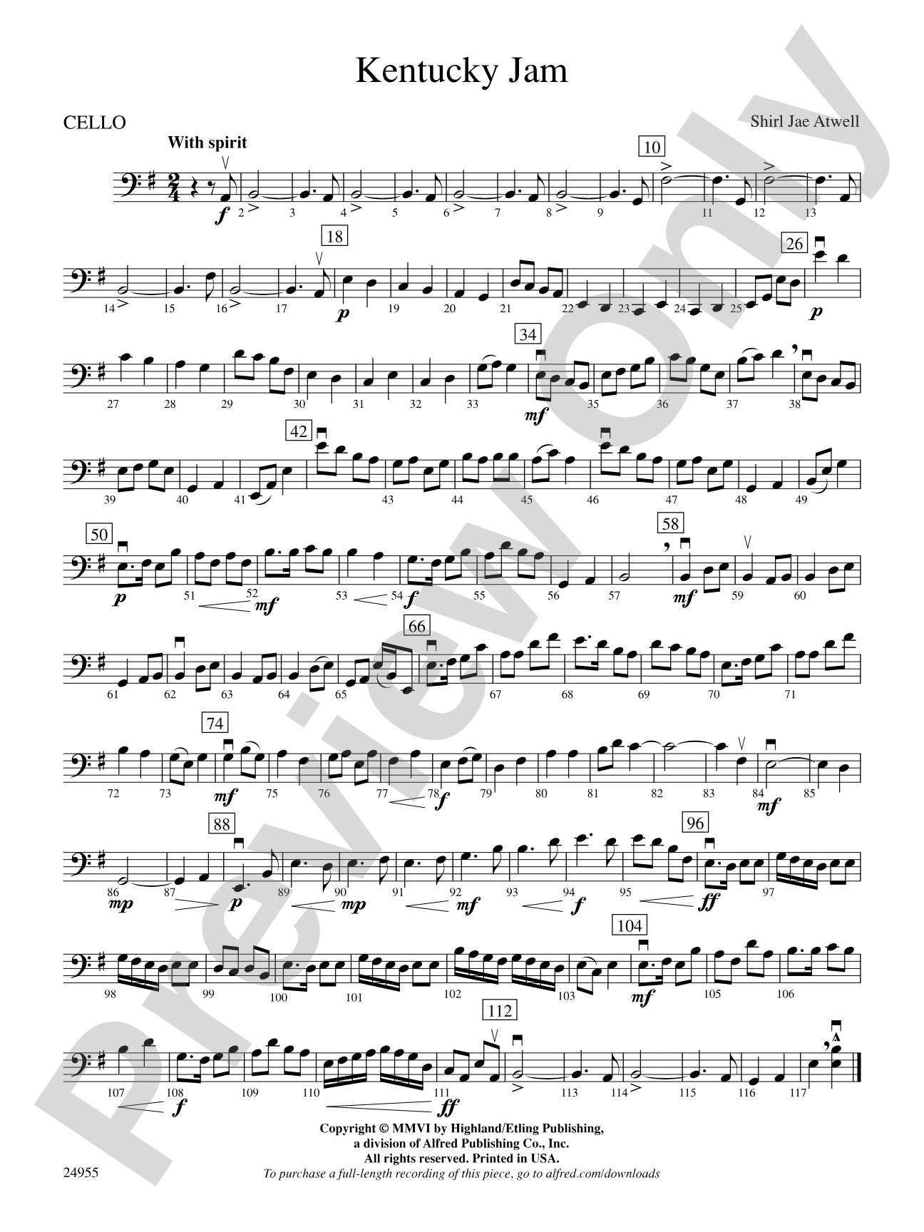 Kentucky Jam: Cello