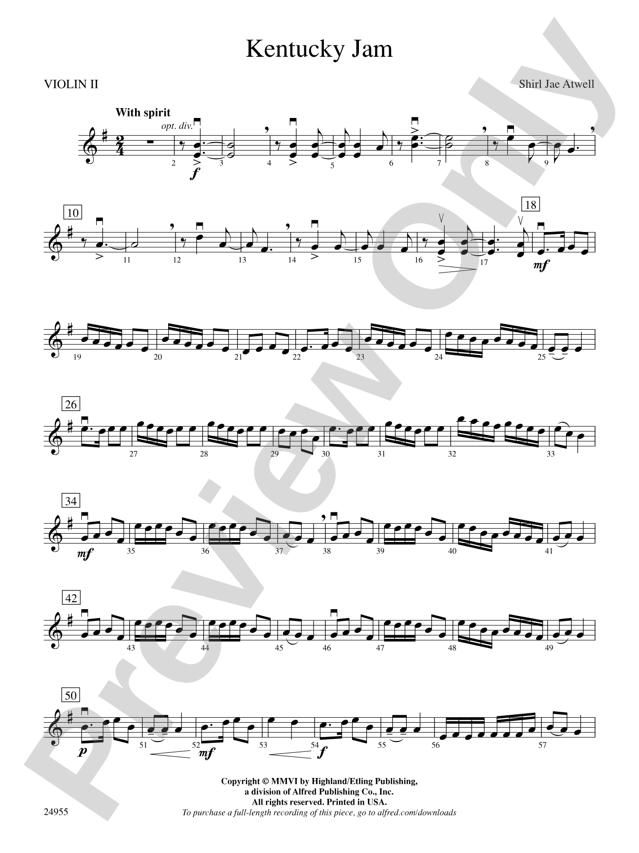 Kentucky Jam: 2nd Violin