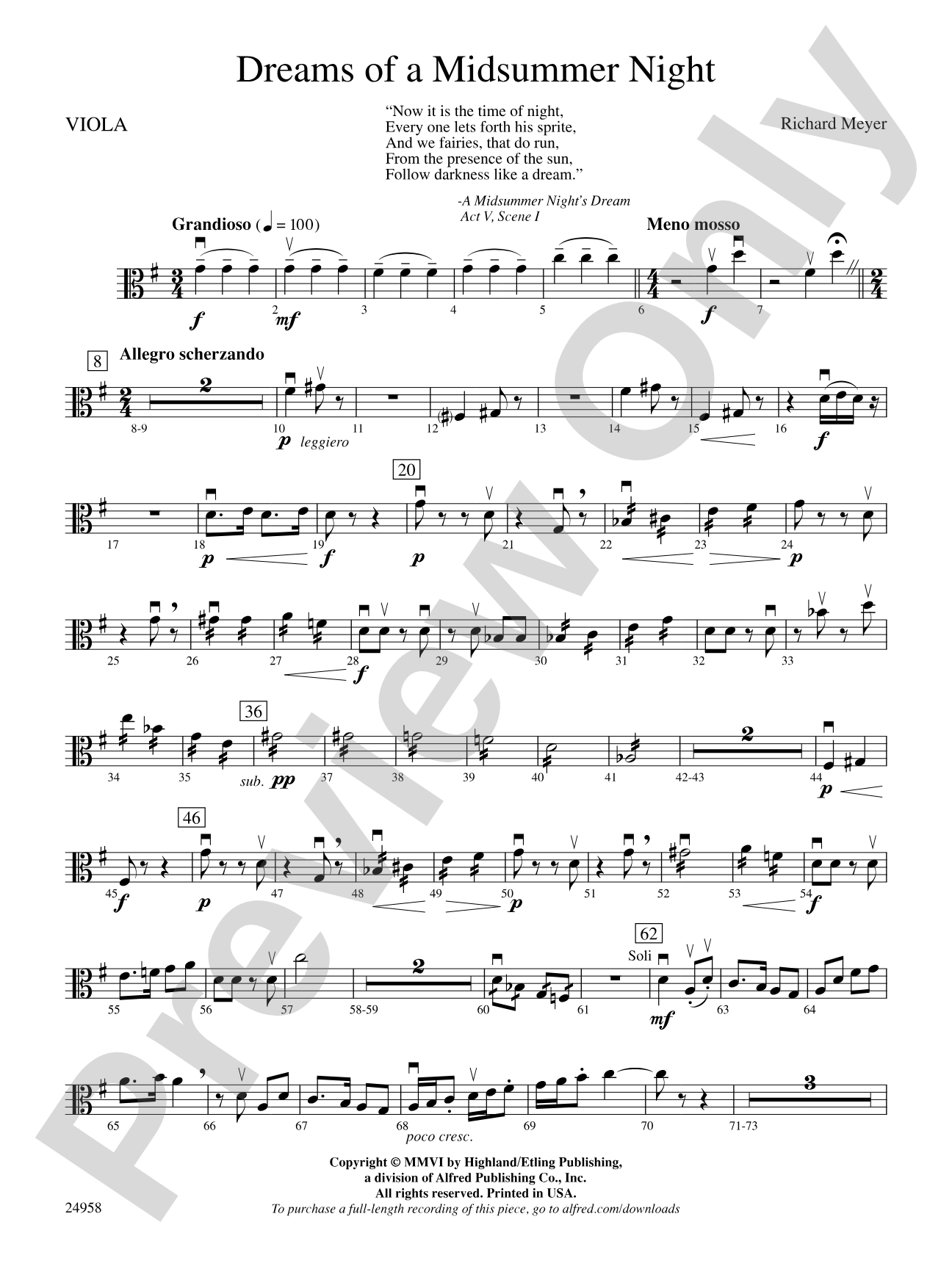 Dreams of a Midsummer Night: Viola