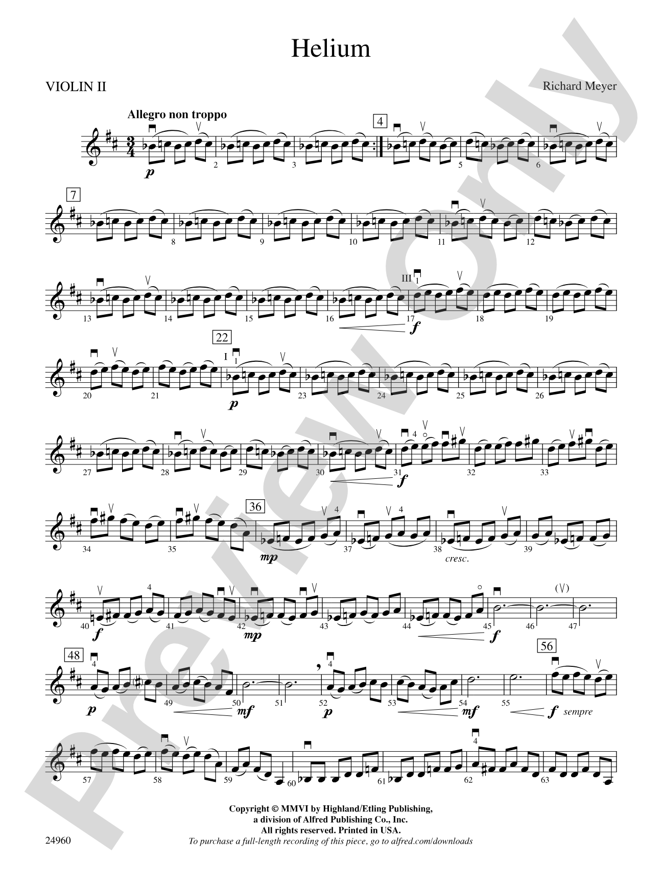 Helium: 2nd Violin