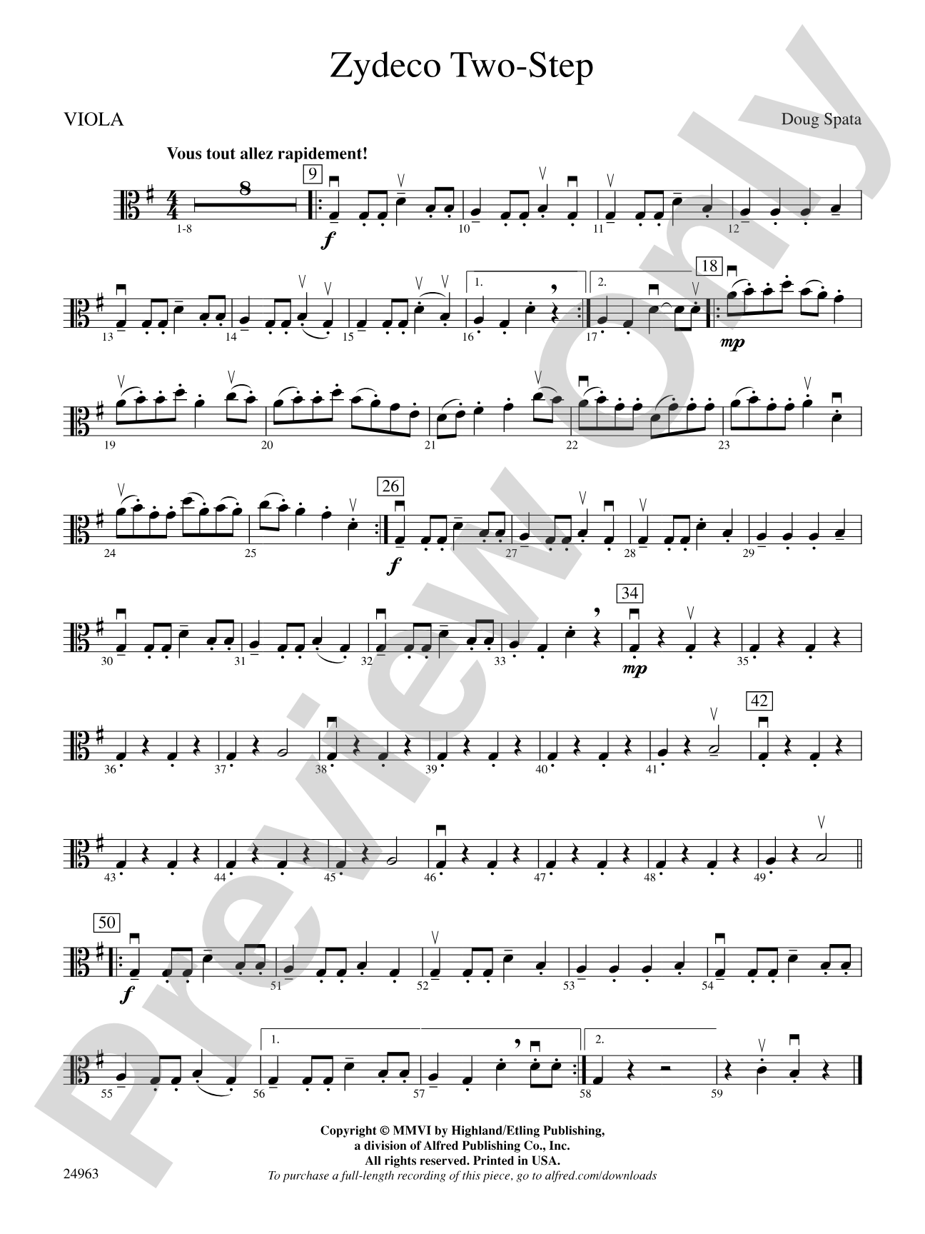 Zydeco Two-Step: Viola