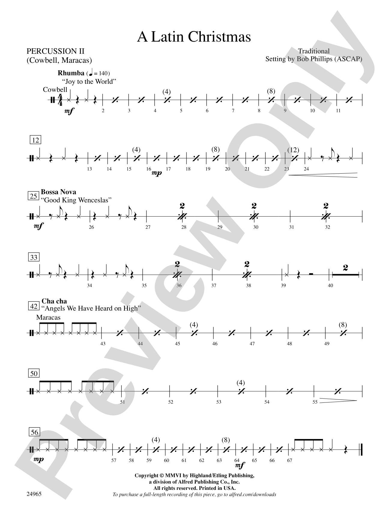 A Latin Christmas: 2nd Percussion