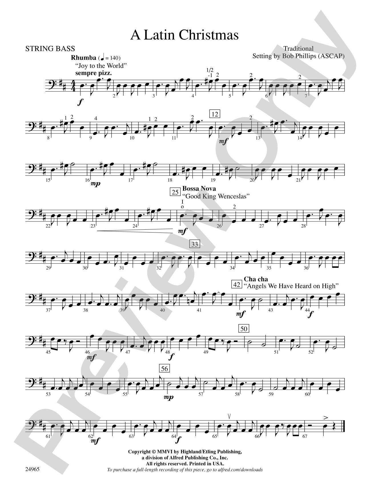 A Latin Christmas: String Bass