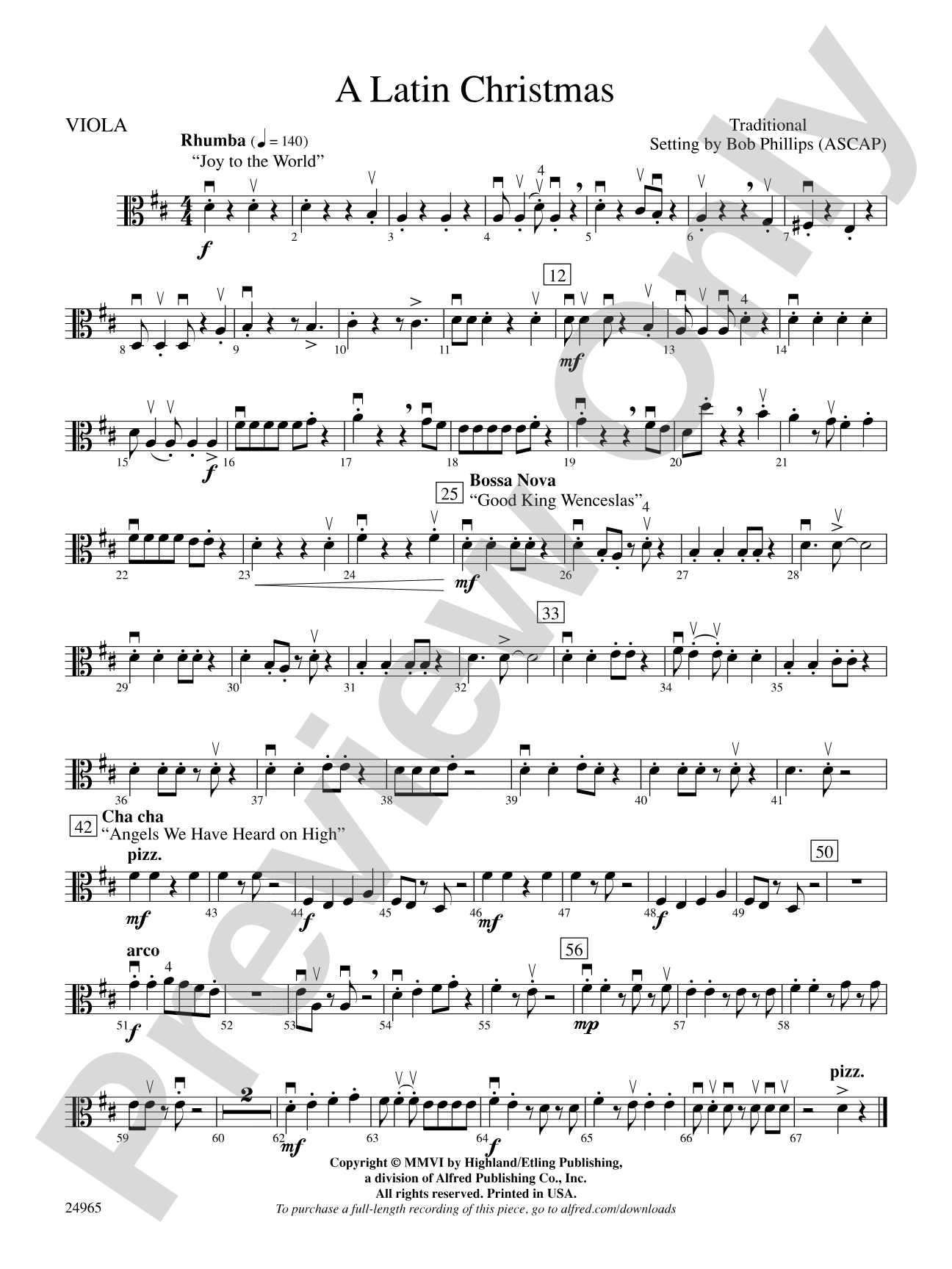 A Latin Christmas: Viola
