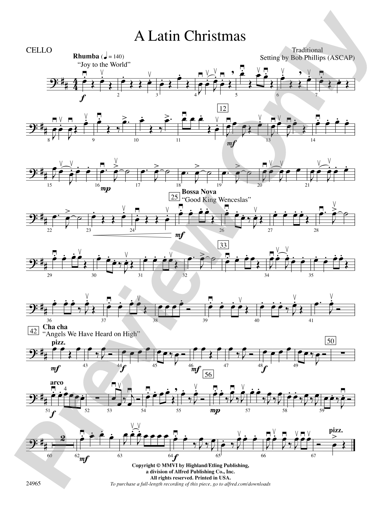 A Latin Christmas: Cello