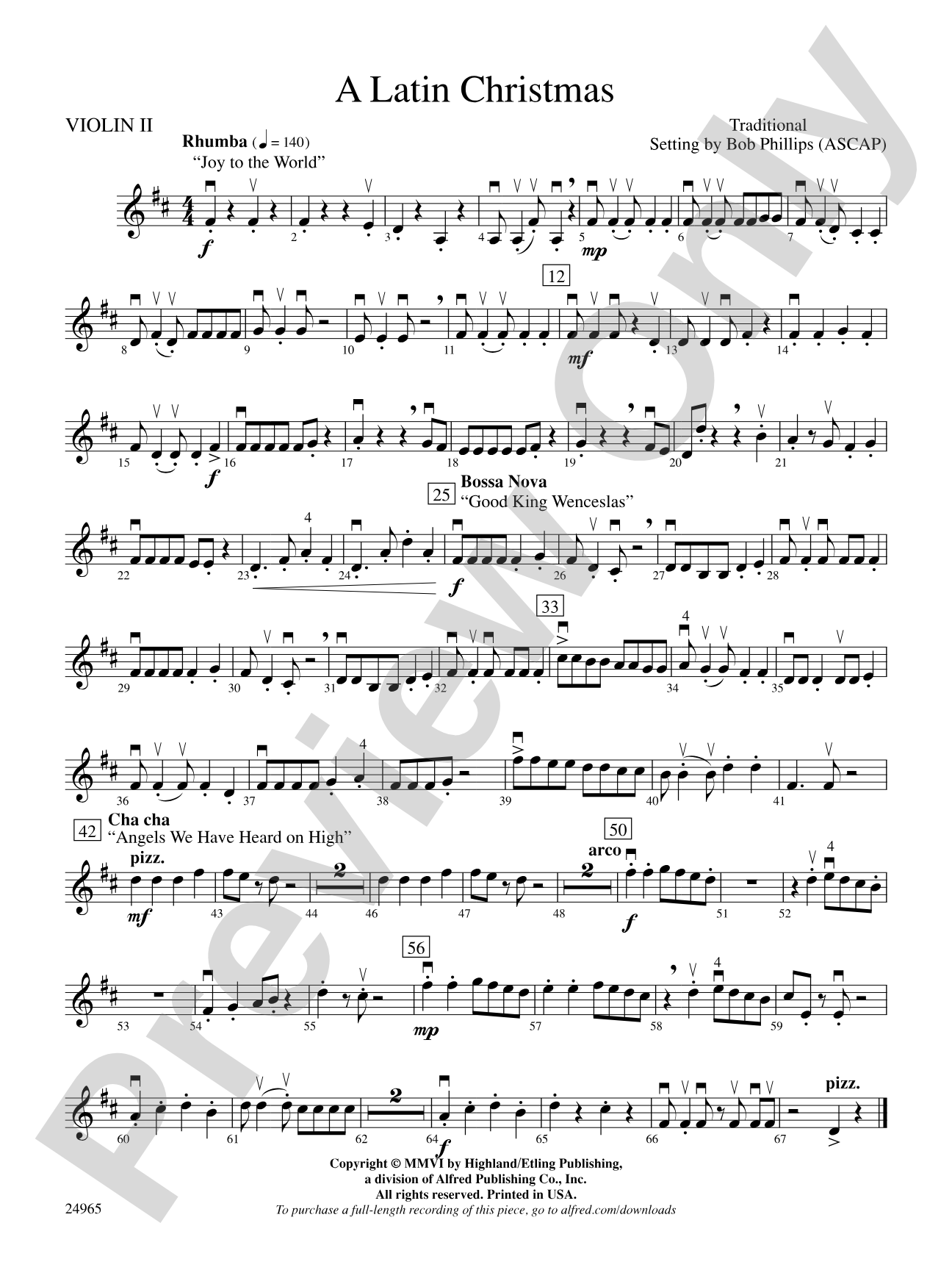 A Latin Christmas: 2nd Violin