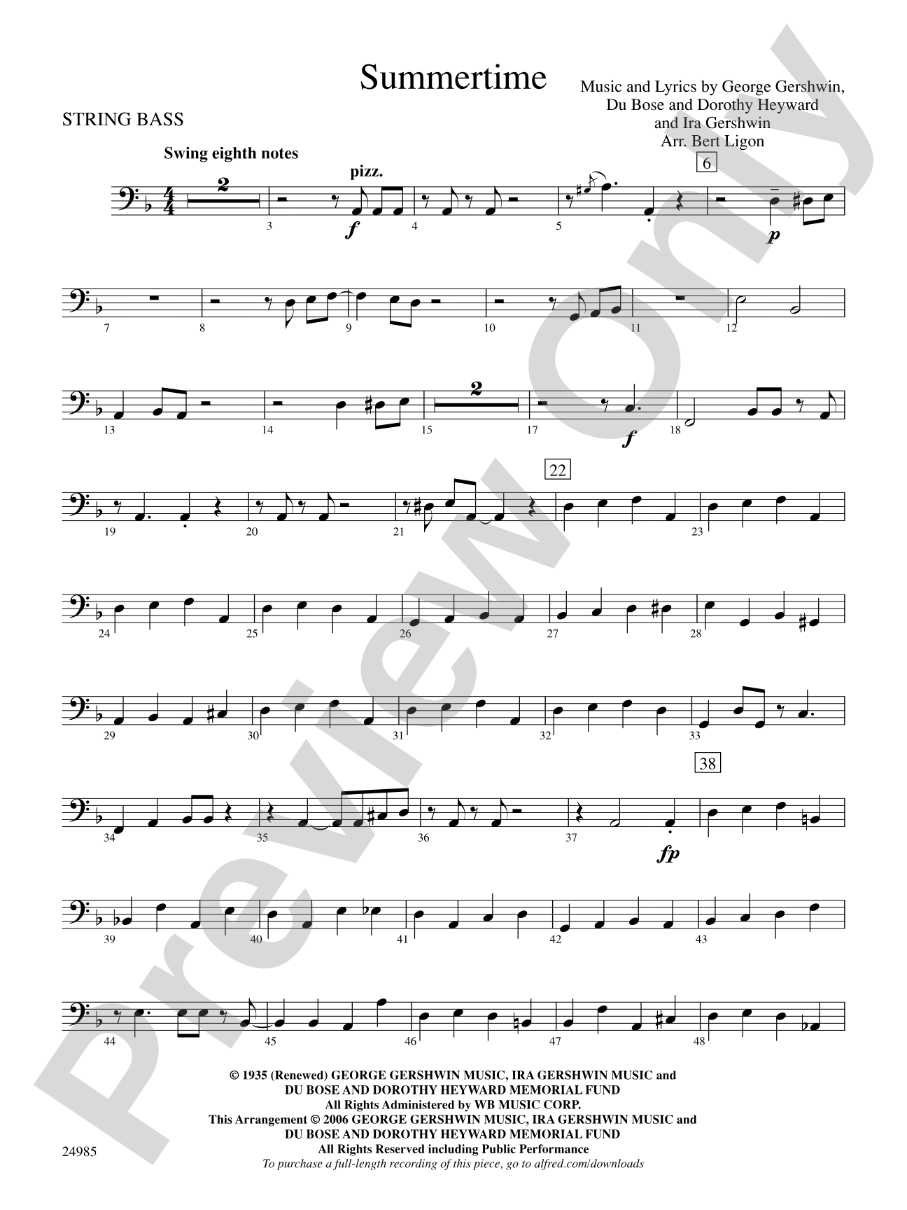 Summertime: String Bass