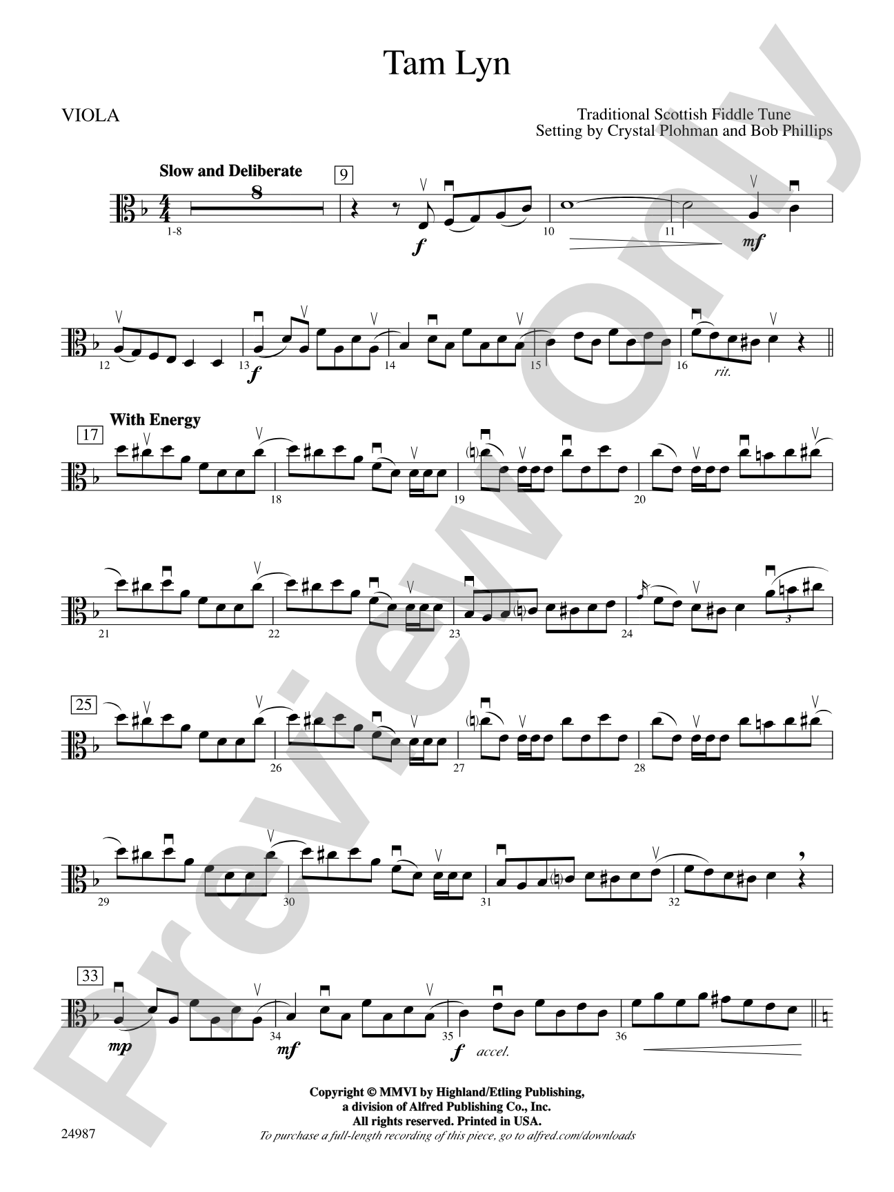 Tam Lyn: Viola