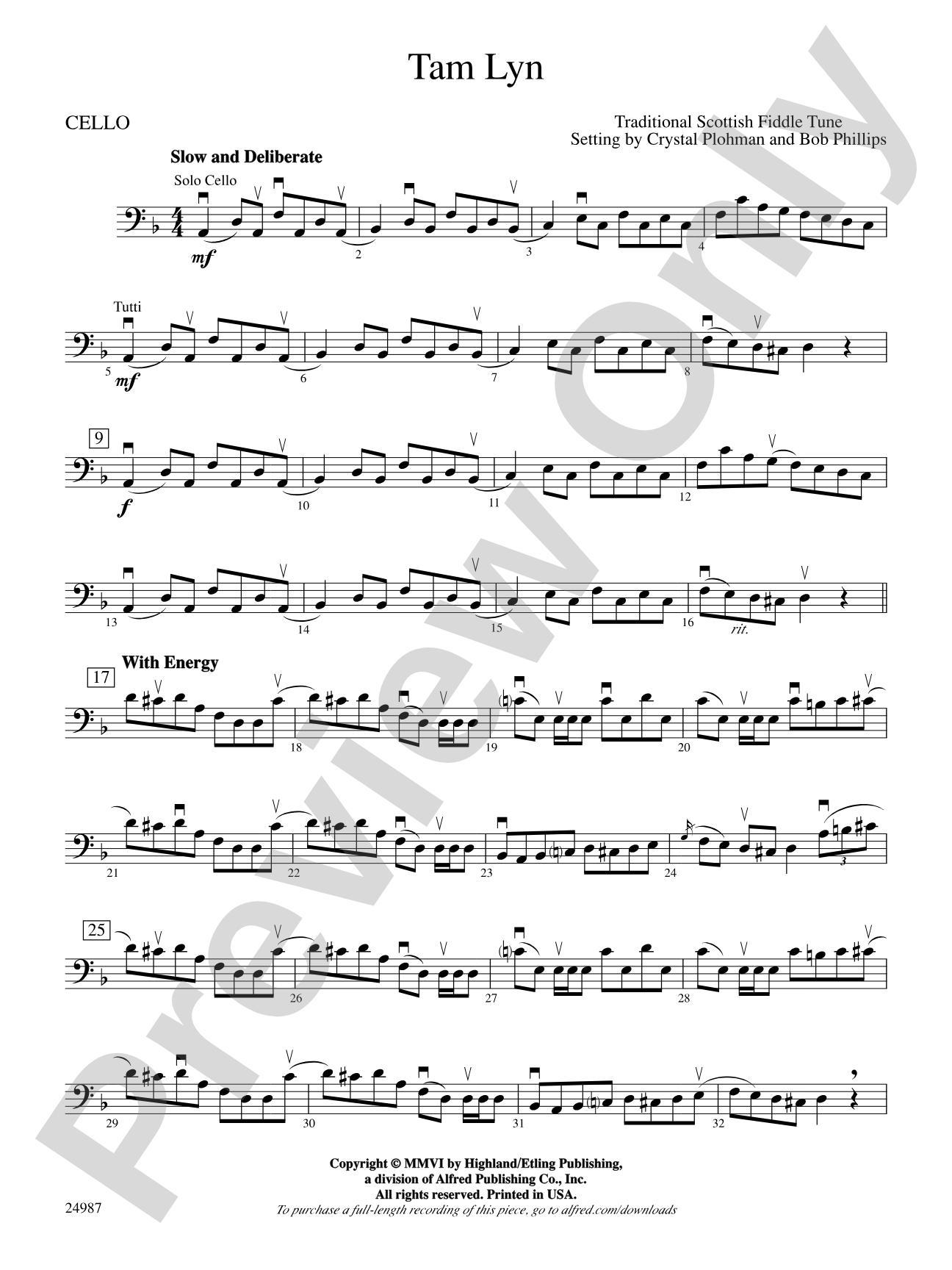 Tam Lyn: Cello