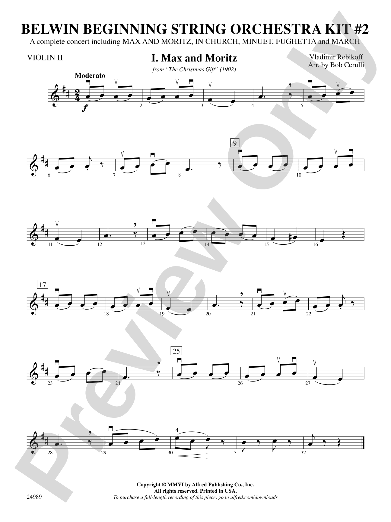 Belwin Beginning String Orchestra Kit #2: 2nd Violin