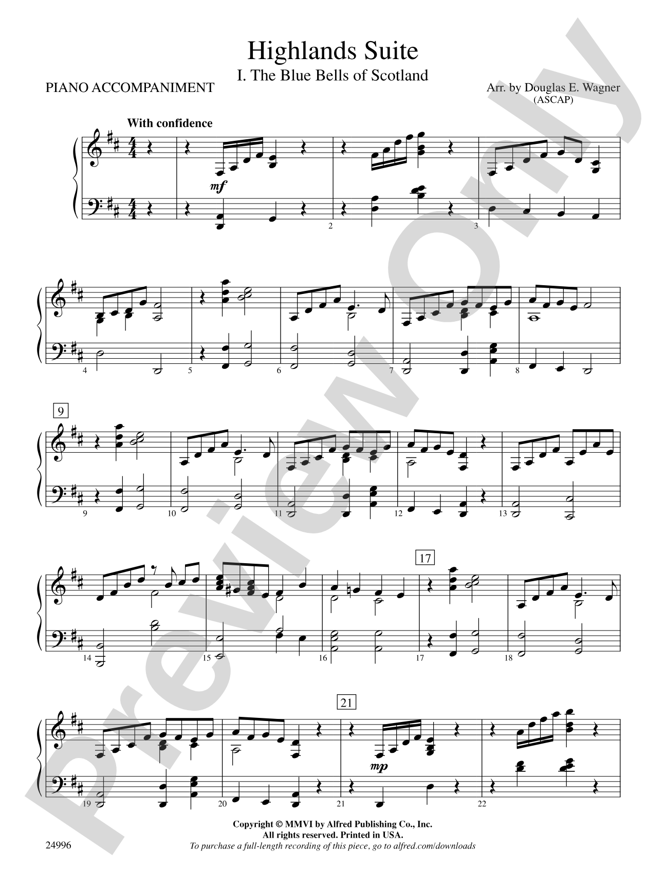 Highlands Suite: Piano Accompaniment
