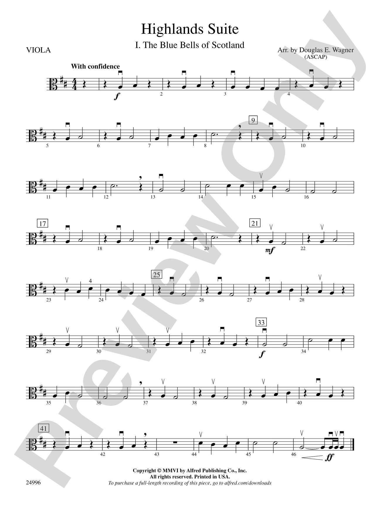 Highlands Suite: Viola