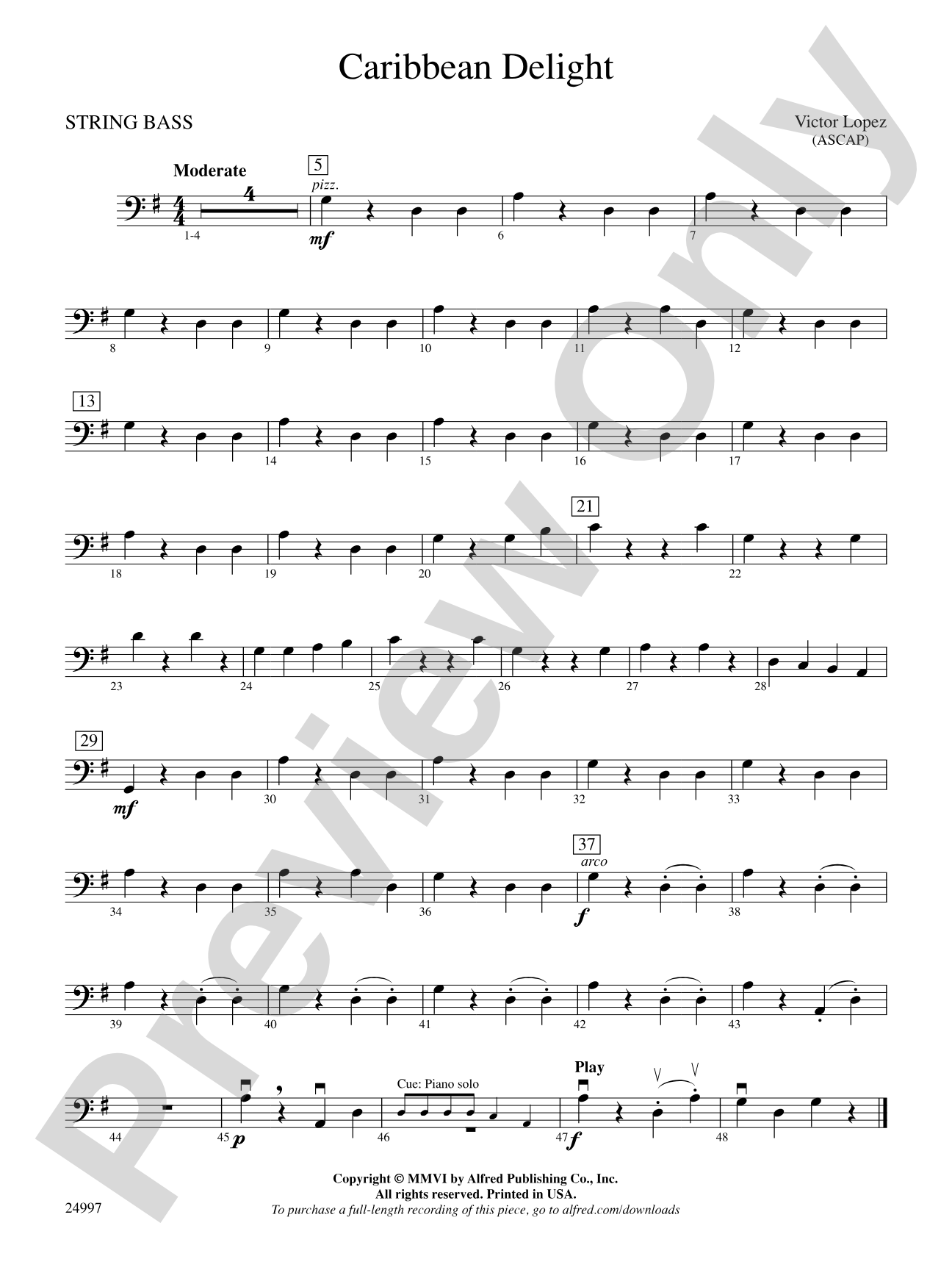 Caribbean Delight: String Bass