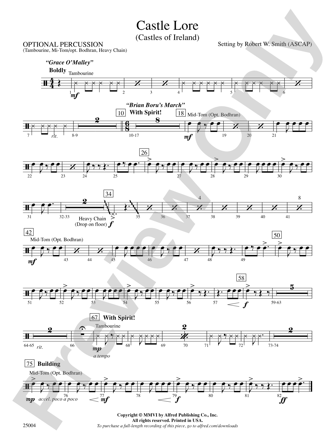 Castle Lore: 1st Percussion
