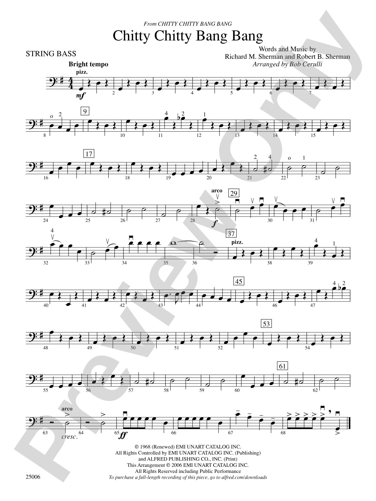 Chitty Chitty Bang Bang: String Bass
