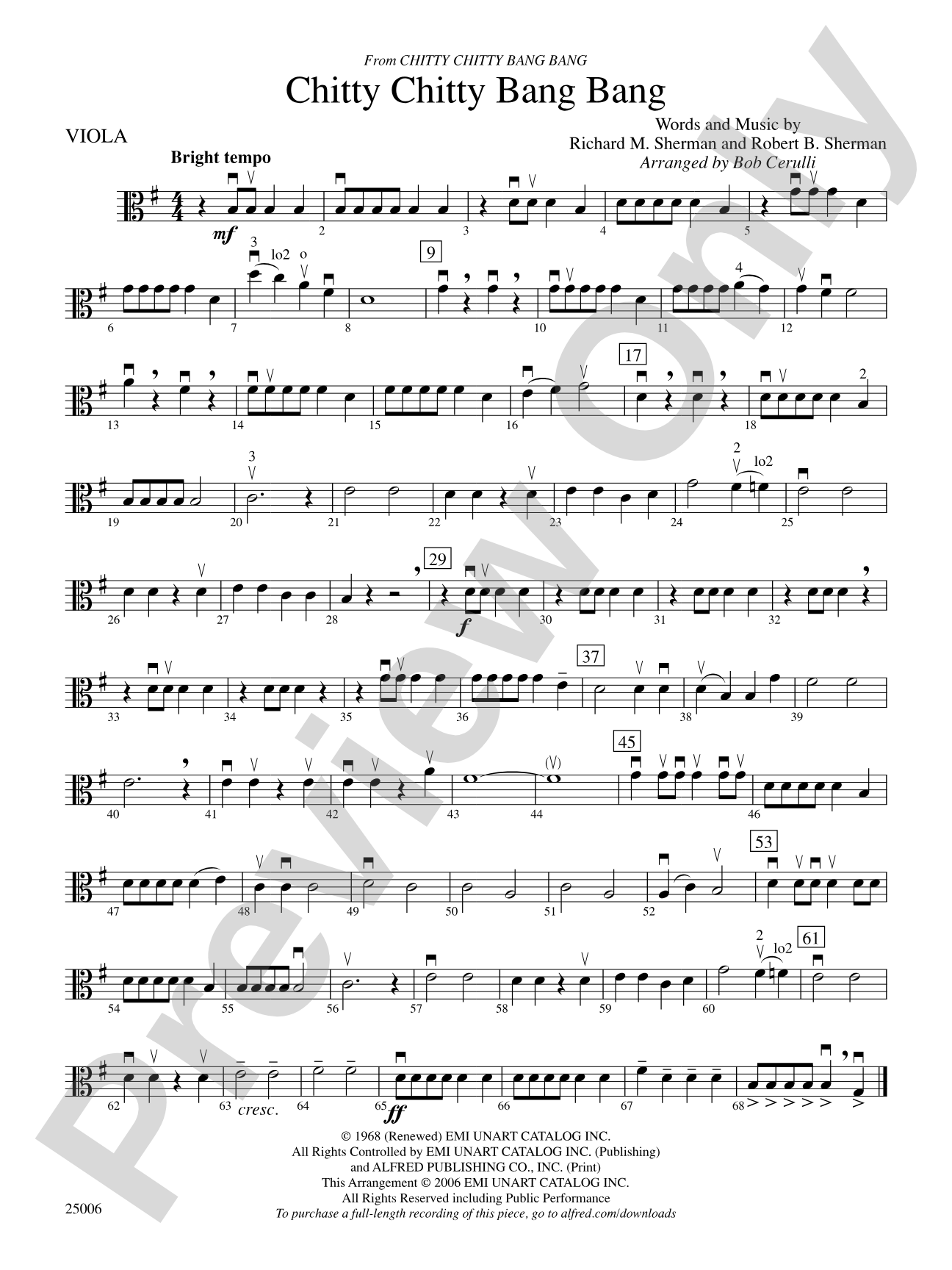 Chitty Chitty Bang Bang: Viola